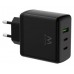 EWENT Cargador Gan Fast 65W 2 USB-C PD-1USB-A QC
