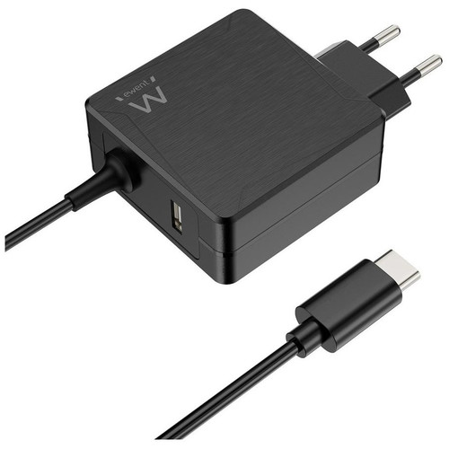 Ewent EW3978 cargador de dispositivo m&oacute;vil Port&aacute;til Negro Corriente alterna Carga r&aacute;pida Interior