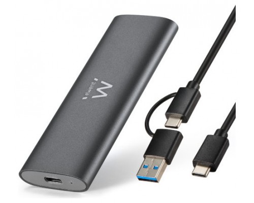 Ewent EW7061 caja para disco duro externo Caja externa para unidad de estado sólido (SSD) Gris Oscuro