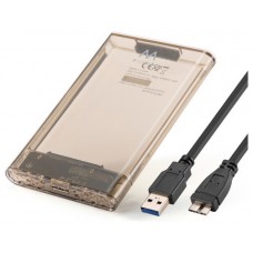 Ewent EW7069 caja para disco duro externo Caja externa para unidad de estado sólido (SSD) Transparente 2.5"
