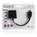 Ewent EW9864 adaptador de cable de vídeo 0,2 m HDMI VGA, 3.5mm Negro