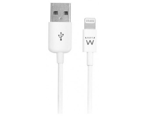 CABLE USB EWENT LIGHTNING- USB-A 2.0M BLANCO