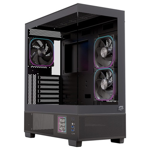 CAJA ATX SEMITORRE EINAREX S501D RGB NEGRA-CN11 CAJA ATX SEMITORRE EINAREX S501D RGB NEGRA