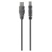 Belkin USB 2.0 A - USB 2.0 B, 3m cable USB USB A USB B Gris