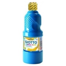 Giotto Témpera Escolar 500 ml Botella Azul, Cian (Espera 4 dias)