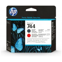 HP DesignJet 744 Cabezal de impresion Negro mate y Rojo
