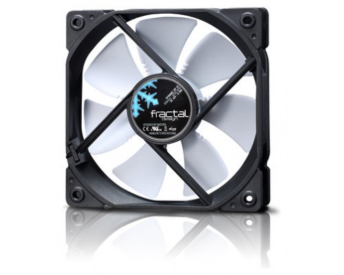 Fractal Design FD-FAN-DYN-X2-GP12-WT ventilador de PC Carcasa del ordenador 12 cm Negro, Blanco