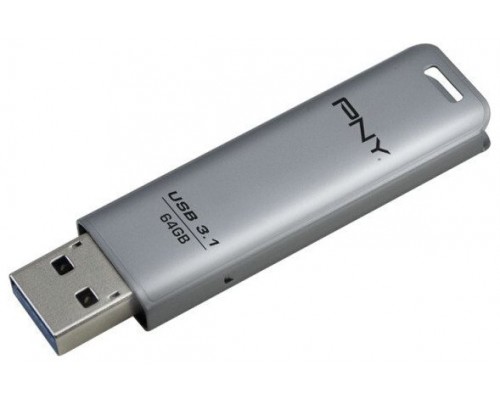 PNY USB Elite Steel 3.1 64GB / Lectura 80 Mb/s -