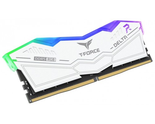 DDR5 TEAMGROUP T-FORCE DELTA RGB 16GB X2 6000 BLANCO