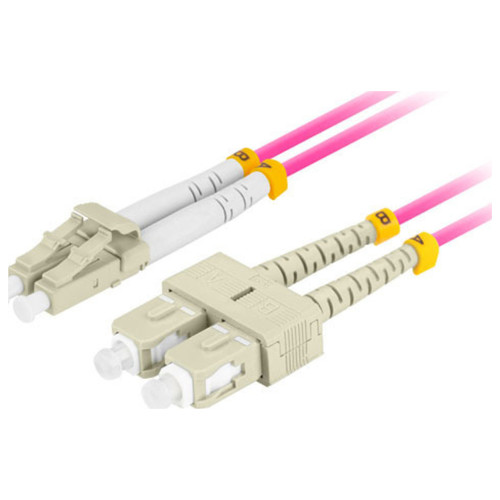 CABLE DE FIBRAOPTICA LANBERG 2M MULTI LC/UPC-SC/UPC DUPLEX OM4 LSZH 3.0MM VL-DI1 CABLE DE FIBRAOPTICA LANBERG 2M MULTI LC/UPC-SC/UPC DUPLEX OM4 LSZH 3.0MM VL