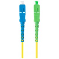 CABLE DE FIBRAOPTICA LANBERG 5M MONO SC/APC-SC/UPC SIMPLEX G657A1 LSZH AMARILLO