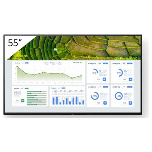 Sony FW-55BZ30L pantalla de se&ntilde;alizaci&oacute;n Pantalla plana para se&ntilde;alizaci&oacute;n digital 139,7 cm (55") LCD Wifi 440 cd / m&sup2; 4K Ultra HD Negro Android 24/7 (Espera 4 dias)