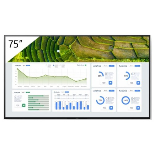 Sony FW-75BZ30L pantalla de se&ntilde;alizaci&oacute;n Pantalla plana para se&ntilde;alizaci&oacute;n digital 190,5 cm (75") LCD Wifi 440 cd / m&sup2; 4K Ultra HD Negro Android 24/7 (Espera 4 dias)