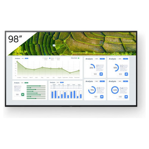 MONITOR PROFESIONAL SONY BRAVIA 98" FULL ARRAY LED RESOL. 4K / HDR / BRILLO 440 / OPERACIÓN 24/7 / HORIZ./APAISADO / CONTROL IP + RS232 / PROFESIONAL MODE / 3 AÑOS GARANTIA AVANZADA (FW-98BZ30L)-MR342 MONITOR PROFESIONAL SONY BRAVIA 98" FULL ARRAY LED RESOL. 4K / HDR / BRILLO 440 / OPERACIÓN 24/7 / HORIZ./APAISADO / CONTROL IP + RS232 / PROFESIONAL MODE / 3 AÑOS GARANTIA AVANZADA (FW-98BZ30L)