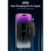 CARGADOR PARED 20W USB-C + CABLE USB-C A LIGHTNING NEGRO VENTION (Espera 4 dias)
