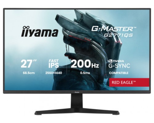 iiyama G2771QS-B1 pantalla para PC 68,6 cm (27") 2560 x 1440 Pixeles Wide Quad HD Negro-MR23 iiyama G2771QS-B1 pantalla para PC 68,6 cm (27") 2560 x 1440 Pixeles Wide Quad HD Negro