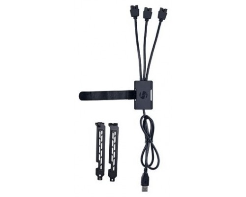 CABLE LIANLI USB A A 3 USB 9 PIN MB BLACK