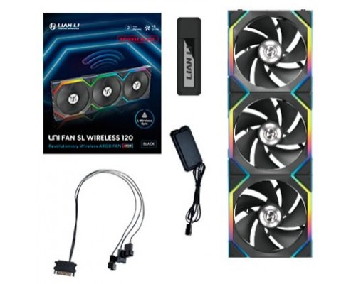 VENTILADOR 120X125 LIAN LI UNIFAN SL WIRELESS REVERSE BK