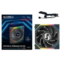 VENT 120X120 LIAN LI UNIFAN SL WIRELESS LCD RV BK
