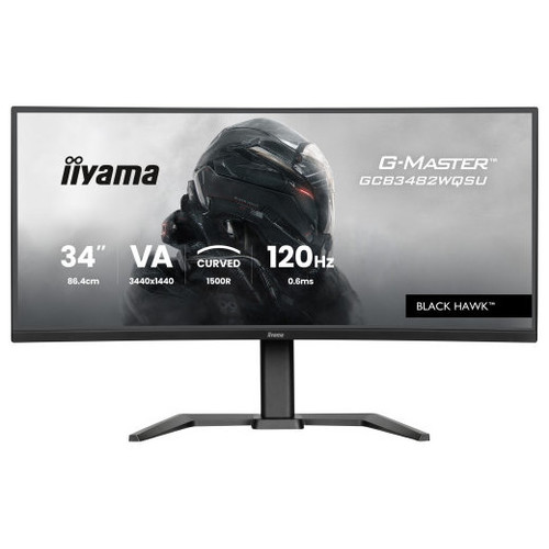 MONITOR IIYAMA G-MASTER GCB3482WQSU-B1, CURVO 34", 120HZ, 500CD-MR36 MONITOR IIYAMA G-MASTER GCB3482WQSU-B1, CURVO 34", 120HZ, 500CD