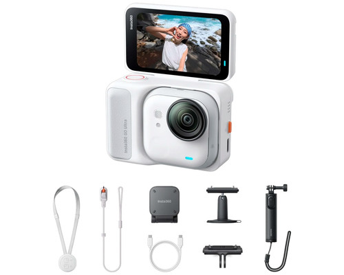 INSTA360 GO ULTRA CREATOR BUNDLE ART WHITE / VIDEOC&Aacute;MARA DEPORTIVA 4K