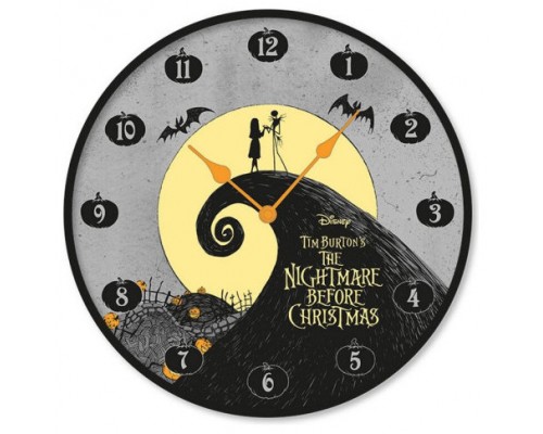 RELOJ DE PARED DISNEY PESADILLA ANTES DE NAVIDAD SILUETA PYRAMID INTERNATIONAL GP85873