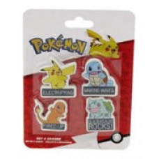 PACK DE 4 GOMAS DE BORRAR POKÉMON CYP BRANDS REDSTRING GS-414-PK