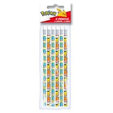 SET 6 LÁPICES C/ GOMA POKÉMON CYP BRANDS REDSTRING GS-604-PK