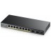 Zyxel GS1100-10HP v2 No administrado Gigabit Ethernet (10/100/1000) Energía sobre Ethernet (PoE) Negro