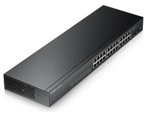 Zyxel GS-1900-24 v2 Gestionado L2 Gigabit Ethernet (10/100/1000) 1U Negro