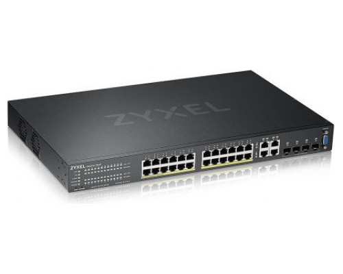 Zyxel GS2220-28HP-EU0101F switch Gestionado L2 Gigabit Ethernet (10/100/1000) Energía sobre Ethernet (PoE) Negro