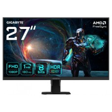 GIGABYTE GS27FA Monitor para juegos de 27” FHD - 1920 x 1080 (FHD), 180Hz, 1ms, 300 cd/m², FreeSync, HDR Ready, HDMI 2.0