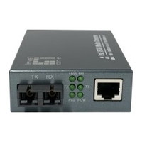 CONVERSOR DE MEDIOS GIGABIT LEVELONE  RJ45 A SC, PoE
