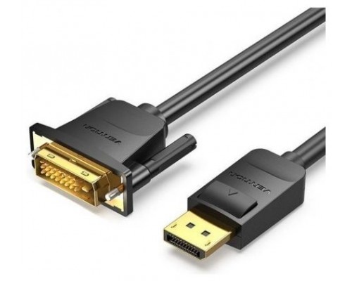 CONVERSOR DISPLAYPORT/M A DVI/M 1 M NEGRO VENTION (Espera 4 dias)