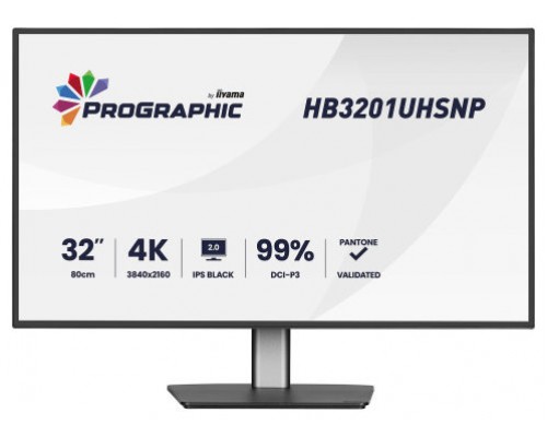 MONITOR IIYAMA, 31.5 PULGADAS, 80 CM, IPS PANEL TECHNOLOGY LED, 3840X2160, 60HZ