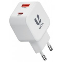 CARGADOR UNICO 2USB A+C PD3.0 30W