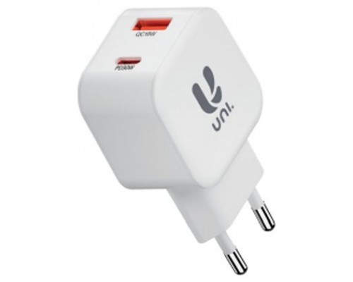 CARGADOR UNICO 2USB A+C PD3.0 30W