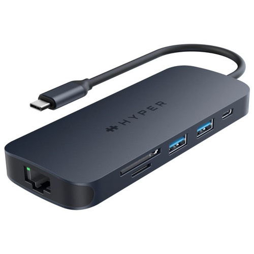 HYPER HD4004GL hub de interfaz USB 3.2 Gen 1 (3.1 Gen 1) Type-C 10000 Mbit/s Azul, Gris-DI27 HYPER HD4004GL hub de interfaz USB 3.2 Gen 1 (3.1 Gen 1) Type-C 10000 Mbit/s Azul, Gris