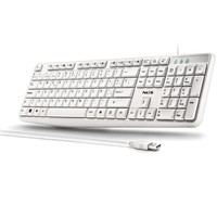 NGS HERITAGE teclado Universal USB QWERTY Espa&ntilde;ol Blanco