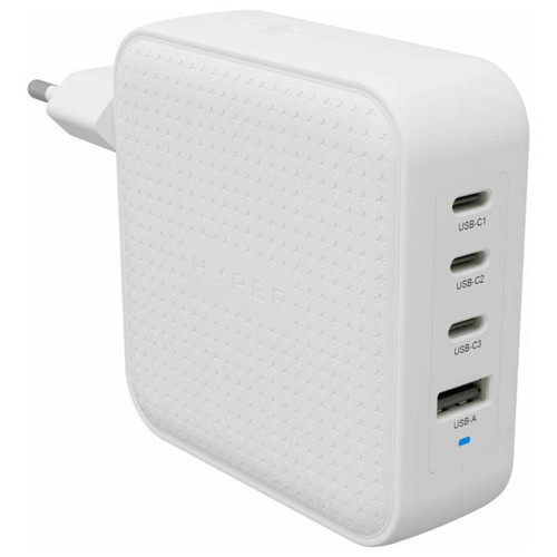 HYPERA HYPERJUICEA 100W USB-C GAN TRAVEL CHARGER (3C+1A) WHITE-DI17 HYPERA HYPERJUICEA 100W USB-C GAN TRAVEL CHARGER (3C+1A) WHITE