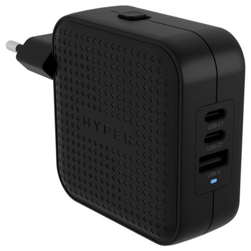 HYPERA HYPERJUICEA 70W USB-C GAN TRAVEL CHARGER (3C+1A) BLACK