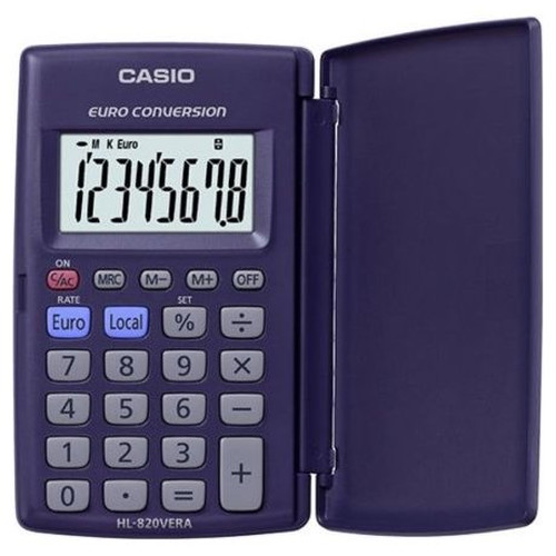 CASIO HL-820VERA AZUL / CALCULADORA BÁSICA-M02 CASIO HL-820VERA AZUL / CALCULADORA BÁSICA