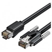 CABLE DE RED LATIGUILLO RJ45 CAT.6 SFTP AWG26 8 M NEGRO VENTION (Espera 4 dias)