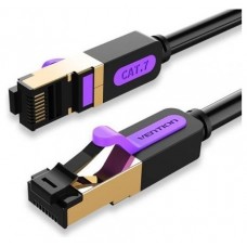 CABLE DE RED LATIGUILLO RJ45 CAT.7 SFTP AWG28 15 M NEGRO VENTION (Espera 4 dias)