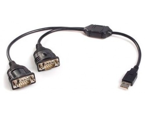 STARTECH CABLE ADAPTADOR 0,3M USB A 2 PUERTOS SERI