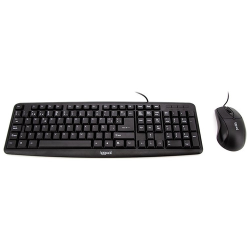 iggual Kit teclado y ratón COM-CK-BASIC negro-IA1 iggual Kit teclado y ratón COM-CK-BASIC negro