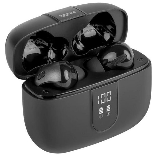 iggual Auriculares inalámbricos TWS Bluetooth negr-IA3 iggual Auriculares inalámbricos TWS Bluetooth negr