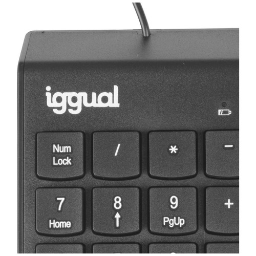 iggual Teclado numérico USB CK-NUM-19T negro-IA1 iggual Teclado numérico USB CK-NUM-19T negro