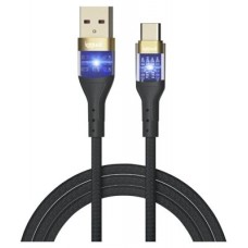 iggual Cable USB-A a tipo C 3A 100 cm trenzado LED