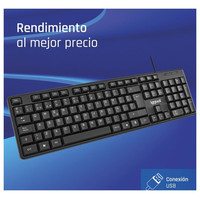 iggual Teclado USB estándar CK-STANDARD-105T negro-1IA iggual Teclado USB estándar CK-STANDARD-105T negro